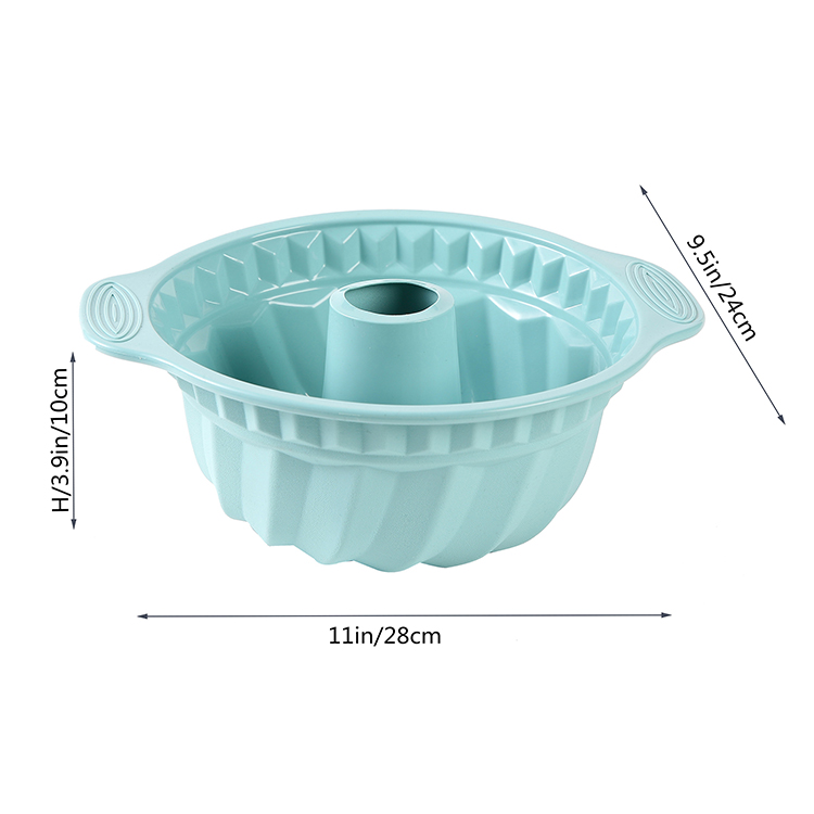 9.5 Inch Non-stick Hollow-shaped Silicone Cake Pan