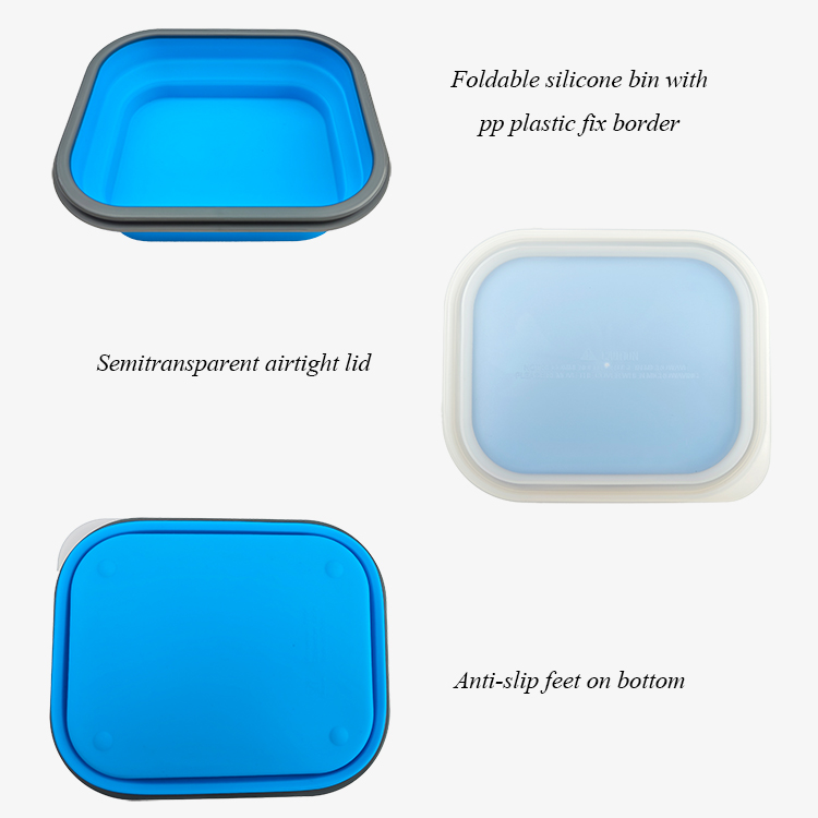 Medium Size Foldable Silicone Food Container 