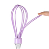 Silicone Egg Whisk with Transparent Handle