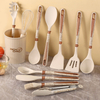 12 Pcs Silicone Kitchen Utensil Set with Marble-like Handle