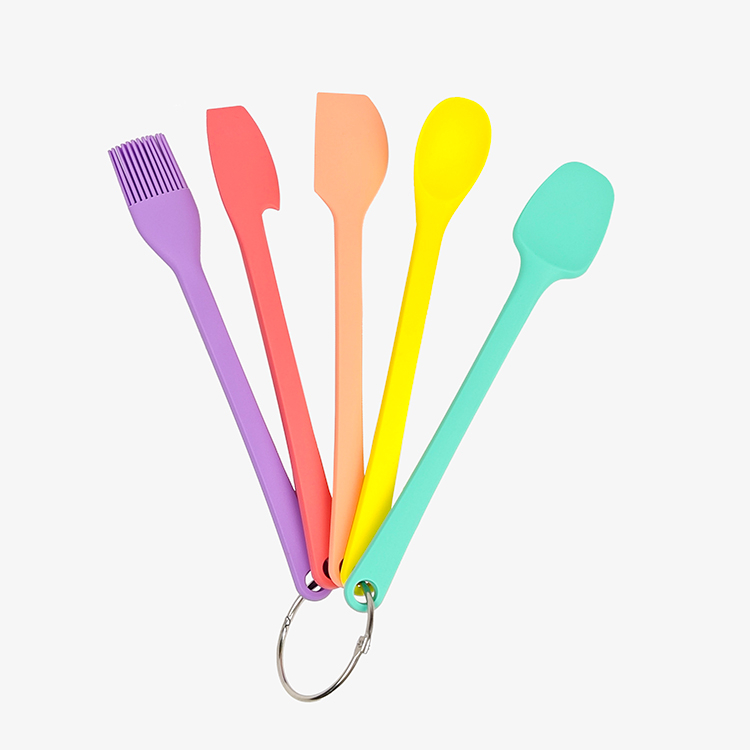 5 Pcs Colorful Baking Tool Set with Ring