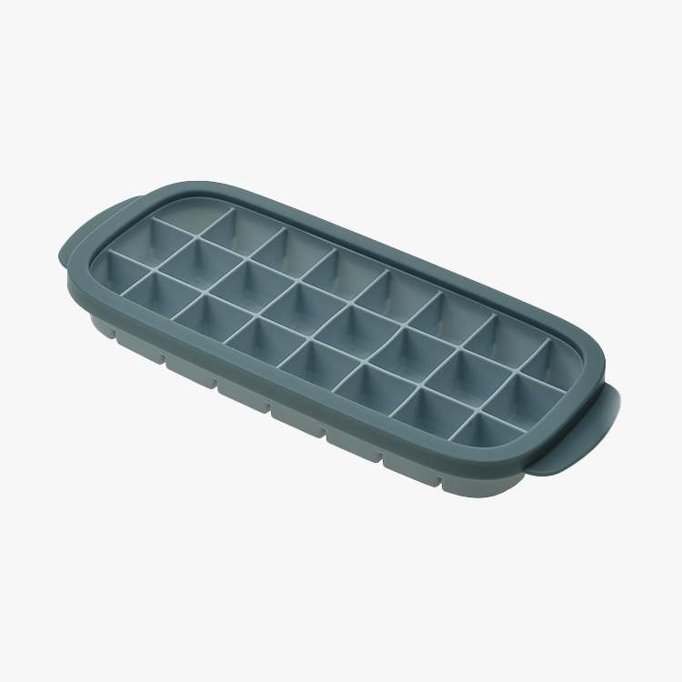 Silicone Ice Cube Tray And Storage Bin