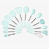 14 Pcs Silicone Utensil Set with Stainless Steel Handle